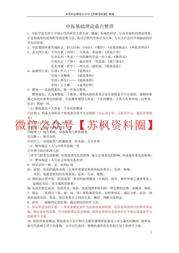 中医基础理论